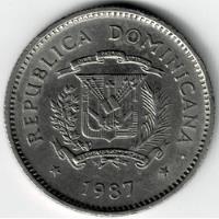 Moneda  República  Dominicana  10  Centavos  1987  Muy Buena segunda mano  Argentina