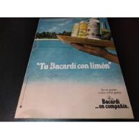 (pb728) Publicidad Clipping Ron Bacardi Con Limon (promo 1) segunda mano  Argentina