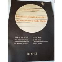 Libro,introduccion Estudio De La Guitarra,van Hoek,ricordi segunda mano  Argentina