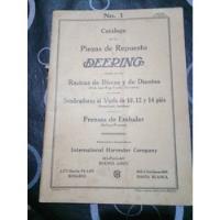Manual De Rastras De Discos Y De Dientes Deering. segunda mano  Argentina