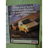 Usado, Publicidad Daewoo Matiz Año 2000 segunda mano  Argentina