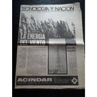 Diario Clarín Tecnología 2 10 1976 Energía Eólica Molino , usado segunda mano  Argentina