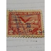 Estampilla De Bolivia-171211-        2 Bolivianos        (8), usado segunda mano  Argentina