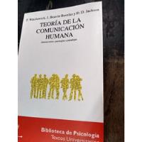 Teoría De La Comunicación Humana.interacciones, Paradojas, usado segunda mano  Argentina
