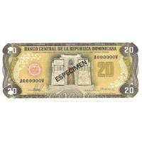 República Dominicana 20 Pesos Oro Especimen Unc Palermo segunda mano  Argentina
