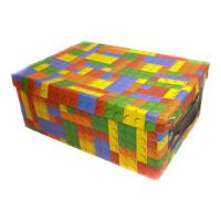 Caja Archivo  Cartón  C/ Tapa Motivo Lego 31,5 X 22,5 segunda mano  Argentina