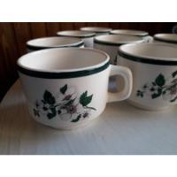 Usado, 9 Tazas De Te Ceramica Oxford Brasil 7,5 Cm X 6 Cm 180 Cc segunda mano  Argentina