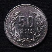 Colombia 50 Pesos 2007 Sc Km 283.2a Magnetica segunda mano  Argentina