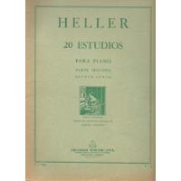 Método Piano Heller 20 Estudios Parte Segunda Quinto Curso segunda mano  Argentina