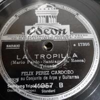 Pasta Felix Perez Cardozo Arpa Guitarra Odeon H C166 segunda mano  Argentina