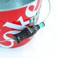 Coca Cola Hielera Frapera Balde Metal Botella Navidad Hielo , usado segunda mano  Argentina