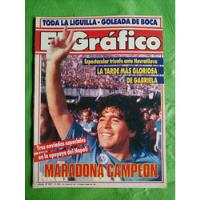 El Grafico 3527 12/5/1987 Maradona Campeon Napoli Boca segunda mano  Argentina