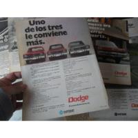 Lote Dodge Coronado Polara Gt Publicidad No Manual Insignia segunda mano  Argentina