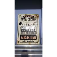 Cartel De Chapa Vintage segunda mano  Argentina