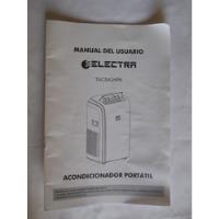 Manual Del Usuario Acondicionador Portátil Electra Tac35chpk, usado segunda mano  Ciudad Autónoma de Buenos Aires