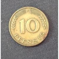 Moneda: Alemania  10 Pfennig 1950  segunda mano  Argentina