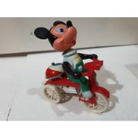 Antiguo Juguete-triciclo A Cuerda De 1980 -coleccion Mickey, usado segunda mano  Argentina