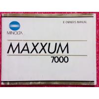 Minolta Maxxum 7000, Manual De La Cámara, Impreso En Inglés  segunda mano  Argentina