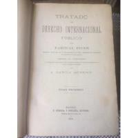 Libro Derecho Internacional Publico Pascual Fiore 3tomo 1879 segunda mano  Argentina