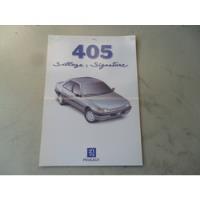 Antiguo Folleto Publicitario Peugeot 405 Signature No Manual segunda mano  Argentina