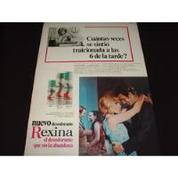 (pb049) Publicidad Clipping Desodorante Rexina * 1970 segunda mano  Argentina