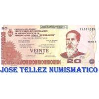 Ec# 253 Bono Chaco $ 20 Quebracho Sin Circular Palermo segunda mano  Argentina
