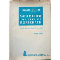 E.bohm:vademecum Test Rorscharch+laminas Localización segunda mano  Argentina