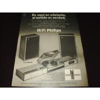 (pb080) Publicidad Clipping Tocadiscos Hi Fi Philips * 1973 segunda mano  Argentina