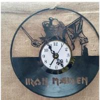 Iron Maiden - Reloj Artesanal Calado En Disco De Vinilo segunda mano  Argentina
