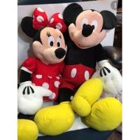 Peluches Minnie Mickey Disney X2 Enormes Juguete Importado   segunda mano  Argentina