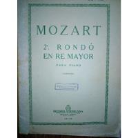 Partitura Mozart 2 Rondó En Re Mayor Para Piano Ricordi segunda mano  Argentina