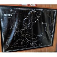 Mapa Político De Europa De 1980 En Vinilo P/ Colgar 120x92cm segunda mano  Argentina