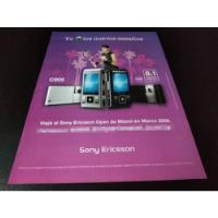 (pf916) Publicidad Sony Ericsson * Juan Martin Del Potro segunda mano  Argentina