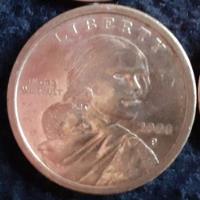 Usado, Moneda One Dolar, Estados Unidos, Sacagawea, Año 2000.oferta segunda mano  Argentina