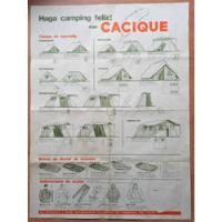  Poster Afiche Publicidad Carpas Cacique 41x 63 Cm Antiguo segunda mano  Argentina