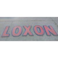 Loxon - Cartel Letras Corpóreas Chapa Zing Pintadas Años 80 segunda mano  Argentina