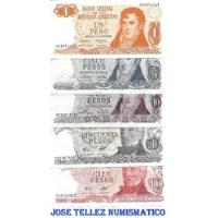 Lote Pesos Ley 18.188 10 Billetes  Mb/ex Palermo segunda mano  Argentina