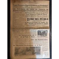 Antiguo Diario La Voz Del Pueblo.  Peron 1948. 53327. segunda mano  Argentina