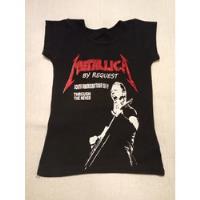 Metallica Remera Mujer . Argentina 2014 segunda mano  Argentina