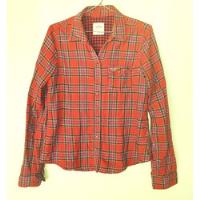 Usado, Camisa Hollister Original Escocesa Abrigo Mujer Impecable!! segunda mano  Argentina