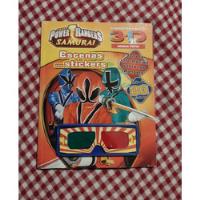 Libro Power Rangers Samurai 3d Con Stickers, usado segunda mano  Argentina