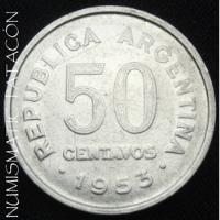 Moneda Argentina 50 Centavos 1953 Cj 224  - Muy Buena segunda mano  Argentina