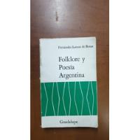 Folklore Y Poesia Argentina- F.l. De Botas-libreria Merlin segunda mano  Argentina