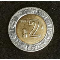 Moneda 2 Pesos Mexicana Año 2000. Muy Bien Conservada. segunda mano  Argentina