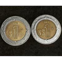 Monedas 1 Peso Mexicanos. Dos Monedas Año 2009 Y 1994.  segunda mano  Argentina