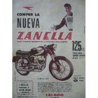 Publicidad / Moto Zanella 125 Ss / Año 1961 En Color segunda mano  Tribunales