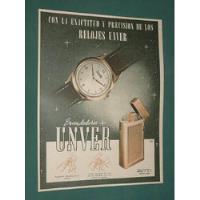 Publicidad - Unver Relojes Encendedores Exactitud Precision segunda mano  Argentina