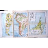 Mapas Antiguos Argentina America 1910 Provincias Malvinas Et, usado segunda mano  Argentina