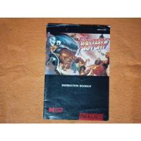Manual Original Fighter History Super Nintendo Usa, usado segunda mano  Argentina