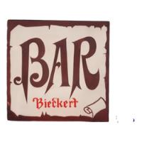 Cartel Bar Cerveza Biekert Antiguo Pintado segunda mano  Argentina